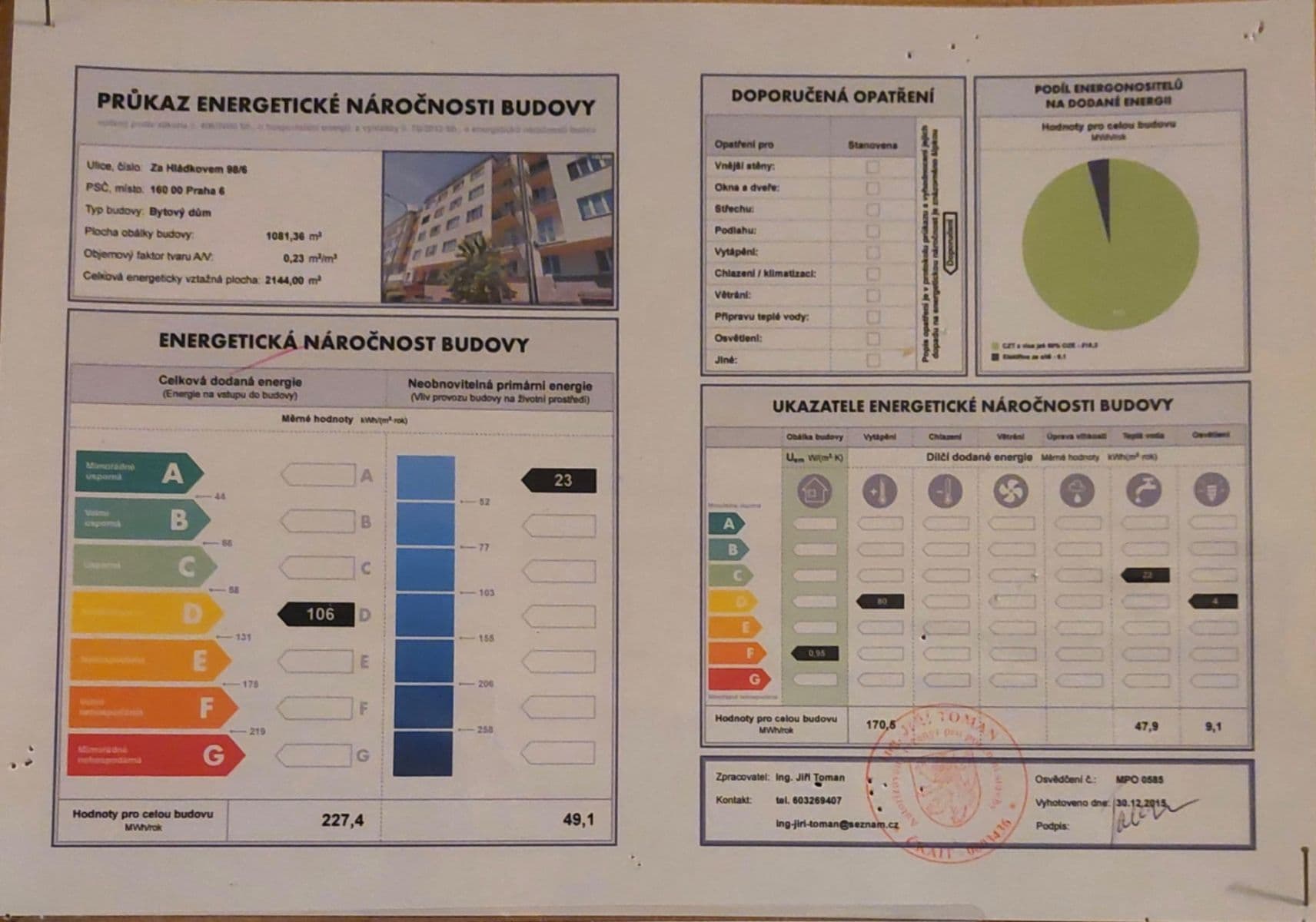 Pronájem bytu 2+kk 49 m², Za Hládkovem, Praha, Praha Pronájem bytu 2+kk 49 m², Za Hládkovem, Praha, Praha