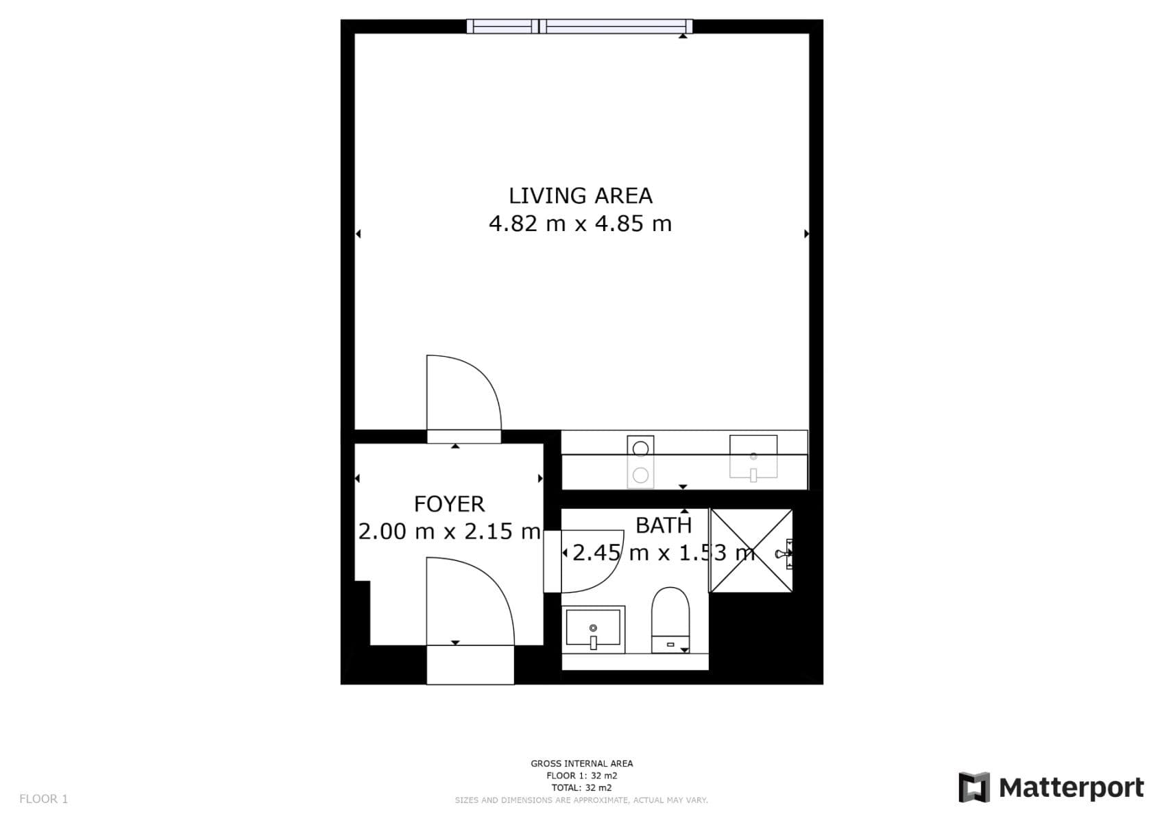 Pronájem bytu 1+kk 30 m², Grafická, Praha, Praha Pronájem bytu 1+kk 30 m², Grafická, Praha, Praha