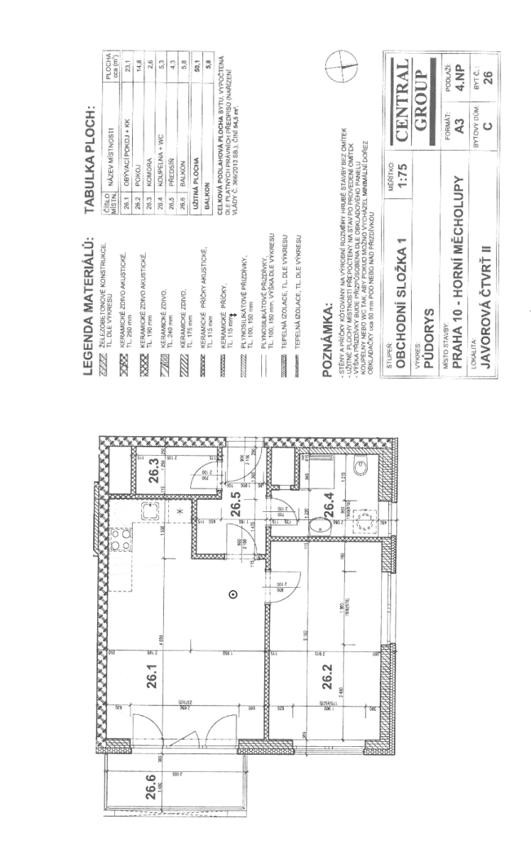 Prodej bytu 2+kk 50 m², Mantovská, Praha, Praha Prodej bytu 2+kk 50 m², Mantovská, Praha, Praha