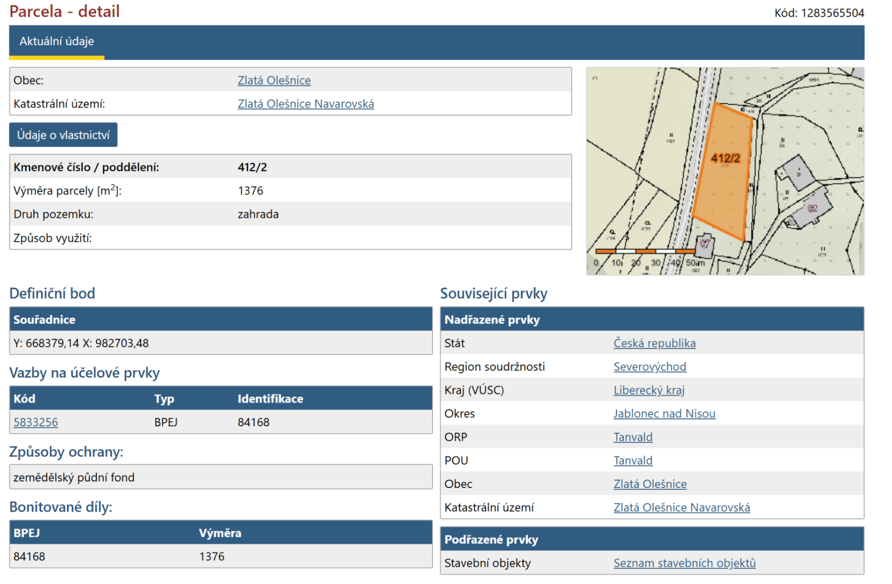 Prodej pozemku 1.629 m², Zlatá Olešnice, Liberecký kraj Prodej pozemku 1.629 m², Zlatá Olešnice, Liberecký kraj