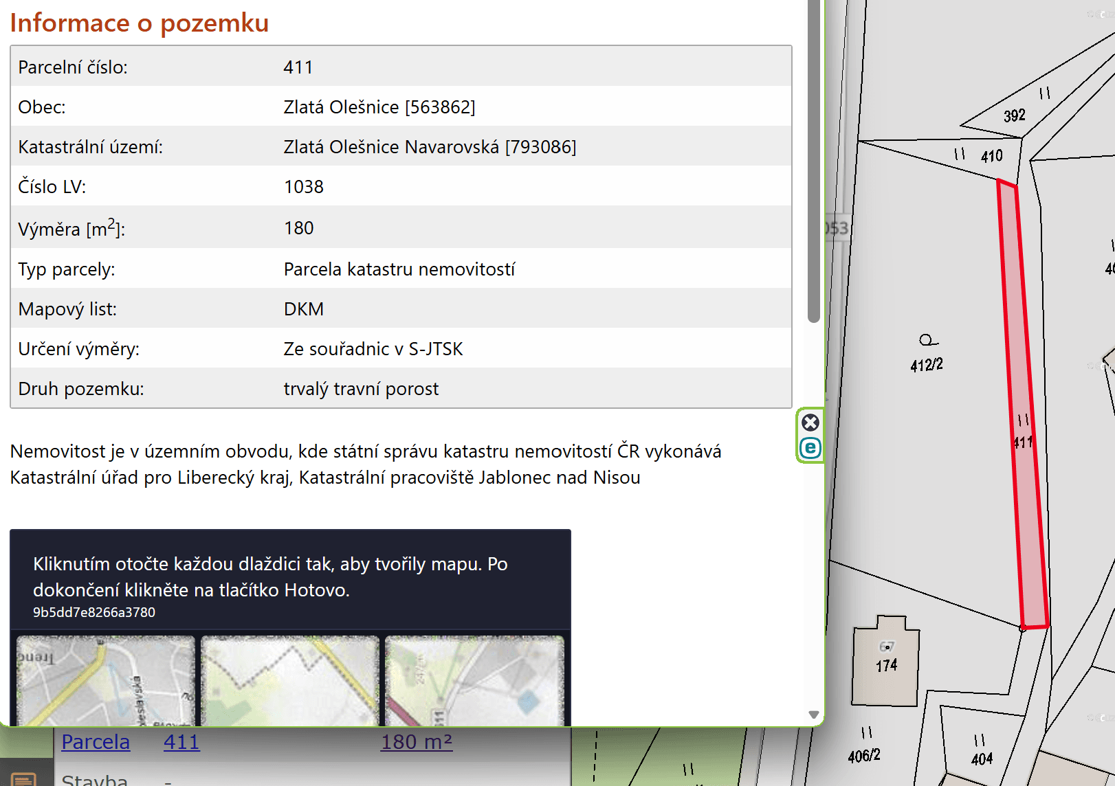 Prodej pozemku 1.629 m², Zlatá Olešnice, Liberecký kraj Prodej pozemku 1.629 m², Zlatá Olešnice, Liberecký kraj