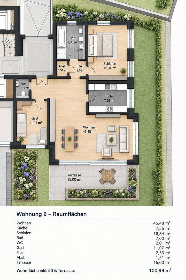 Prodej bytu 3+kk 100 m², Rielasingen-Worblingen, Bádensko-Württembersko Prodej bytu 3+kk 100 m², Rielasingen-Worblingen, Bádensko-Württembersko