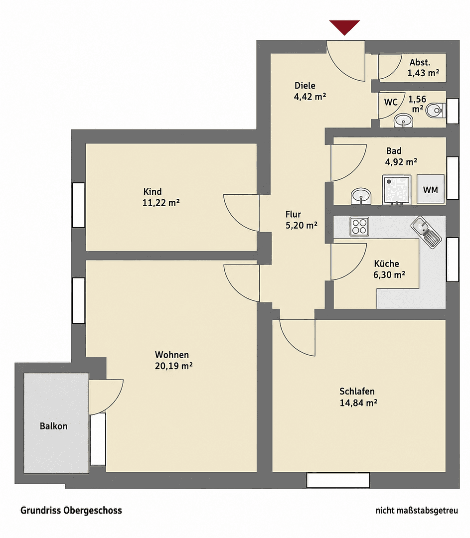 Prodej bytu 3+1 70 m², Waldschmidtstr. 43, Passau, Bavorsko Prodej bytu 3+1 70 m², Waldschmidtstr. 43, Passau, Bavorsko