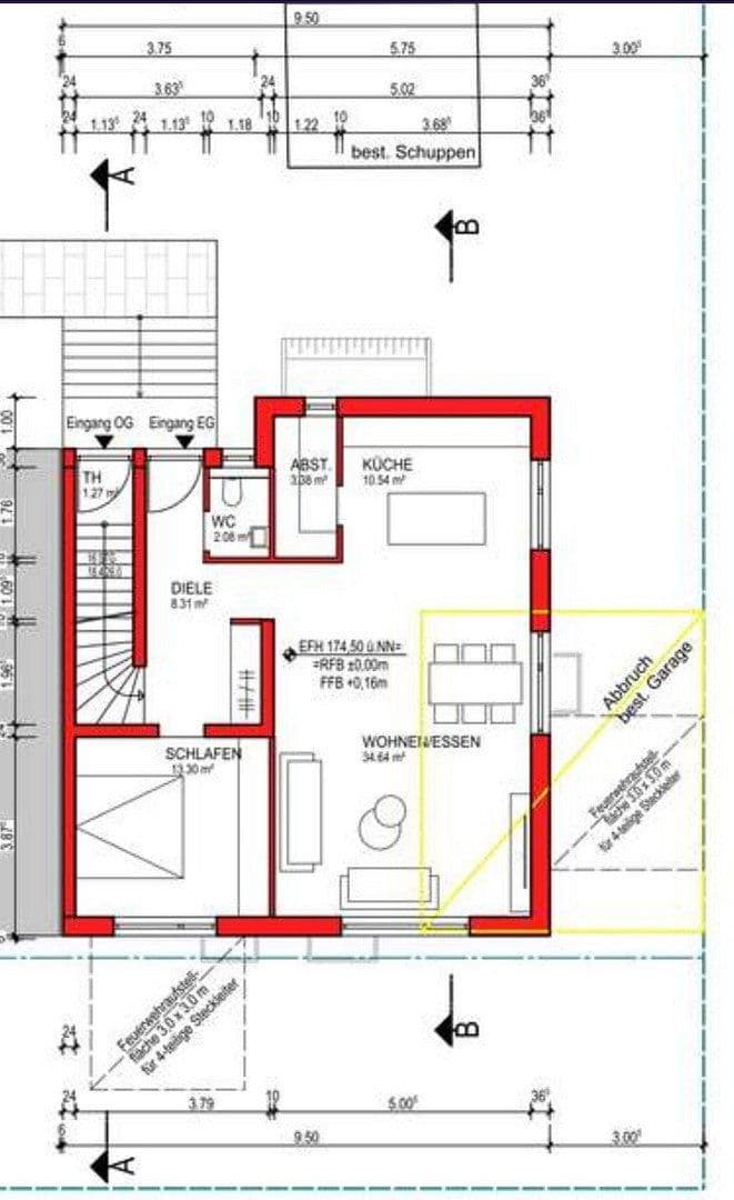 Pronájem domu 165 m², pozemek 320 m², Ludwig-Richter-Straße 13/1, Heilbronn, Bádensko-Württembersko Pronájem domu 165 m², pozemek 320 m², Ludwig-Richter-Straße 13/1, Heilbronn, Bádensko-Württembersko