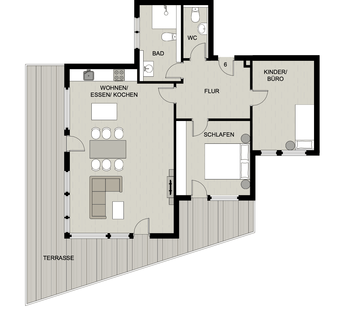 Pronájem bytu 3+1 108 m², Untergruppenbacher Straße 12, Untergruppenbach, Bádensko-Württembersko Pronájem bytu 3+1 108 m², Untergruppenbacher Straße 12, Untergruppenbach, Bádensko-Württembersko