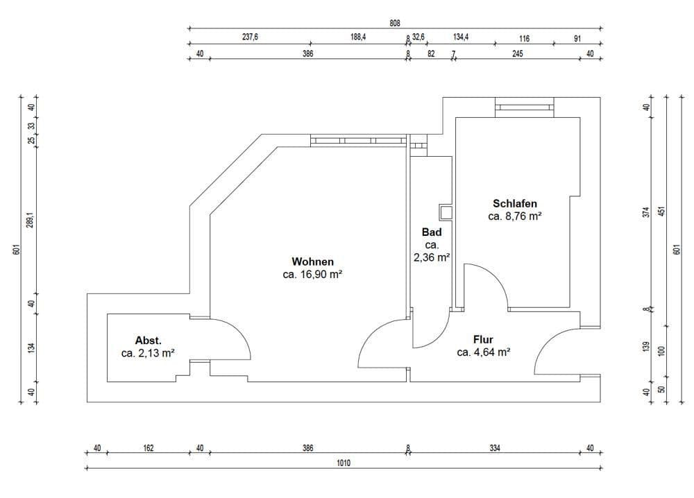 Prodej bytu 1+1 35 m², Weserstraße 54, Berlin, Berlín Prodej bytu 1+1 35 m², Weserstraße 54, Berlin, Berlín