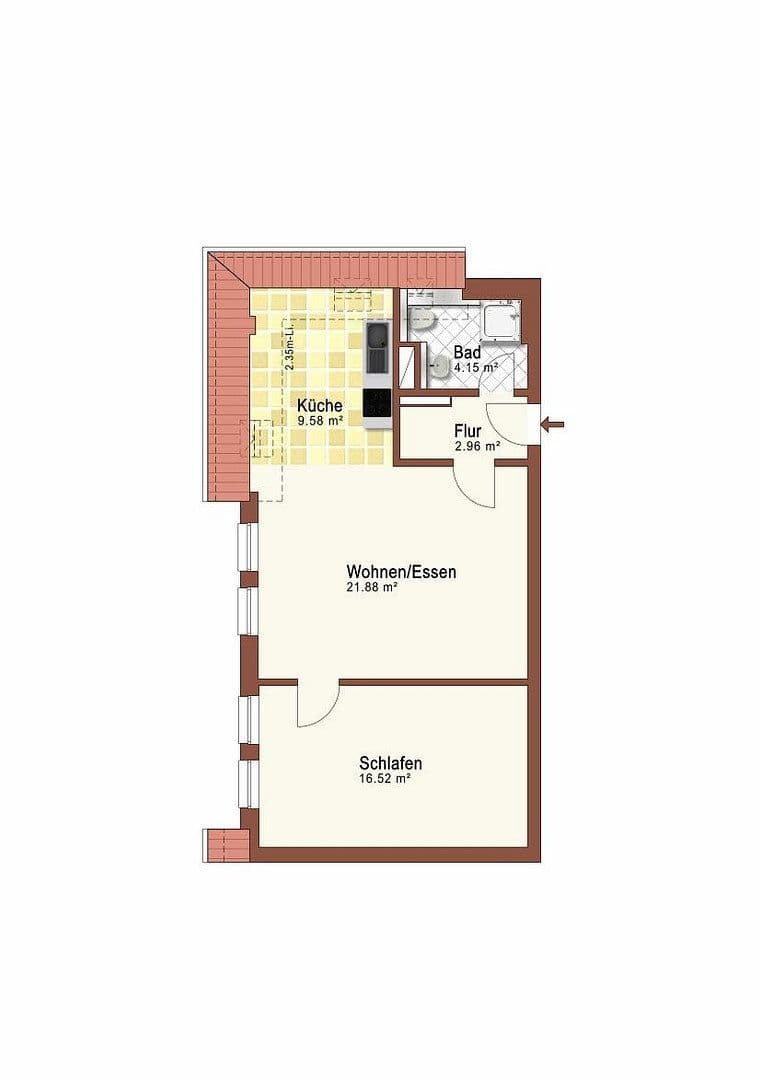 Pronájem bytu 2+1 52 m², Berliner Straße 25, Dresden, Sasko Pronájem bytu 2+1 52 m², Berliner Straße 25, Dresden, Sasko