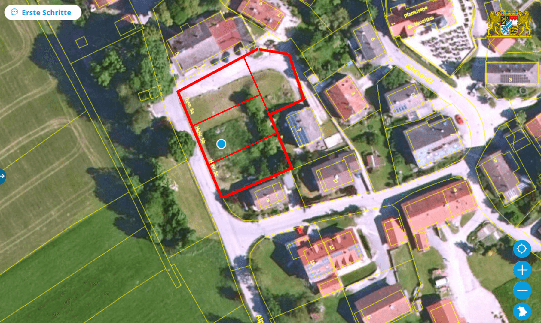 Prodej pozemku 458 m², Alpenblickstraße 5, Oberhausen, Bavorsko Prodej pozemku 458 m², Alpenblickstraße 5, Oberhausen, Bavorsko