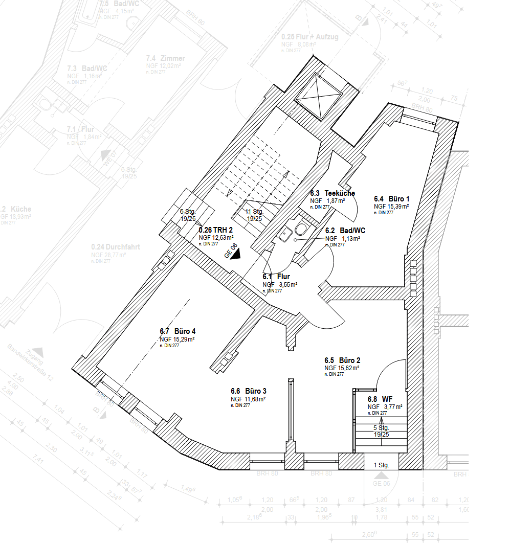 Pronájem kanceláře 67 m², Bandwirkerstraße 12, Magdeburg, Sasko-Anhaltsko Pronájem kanceláře 67 m², Bandwirkerstraße 12, Magdeburg, Sasko-Anhaltsko
