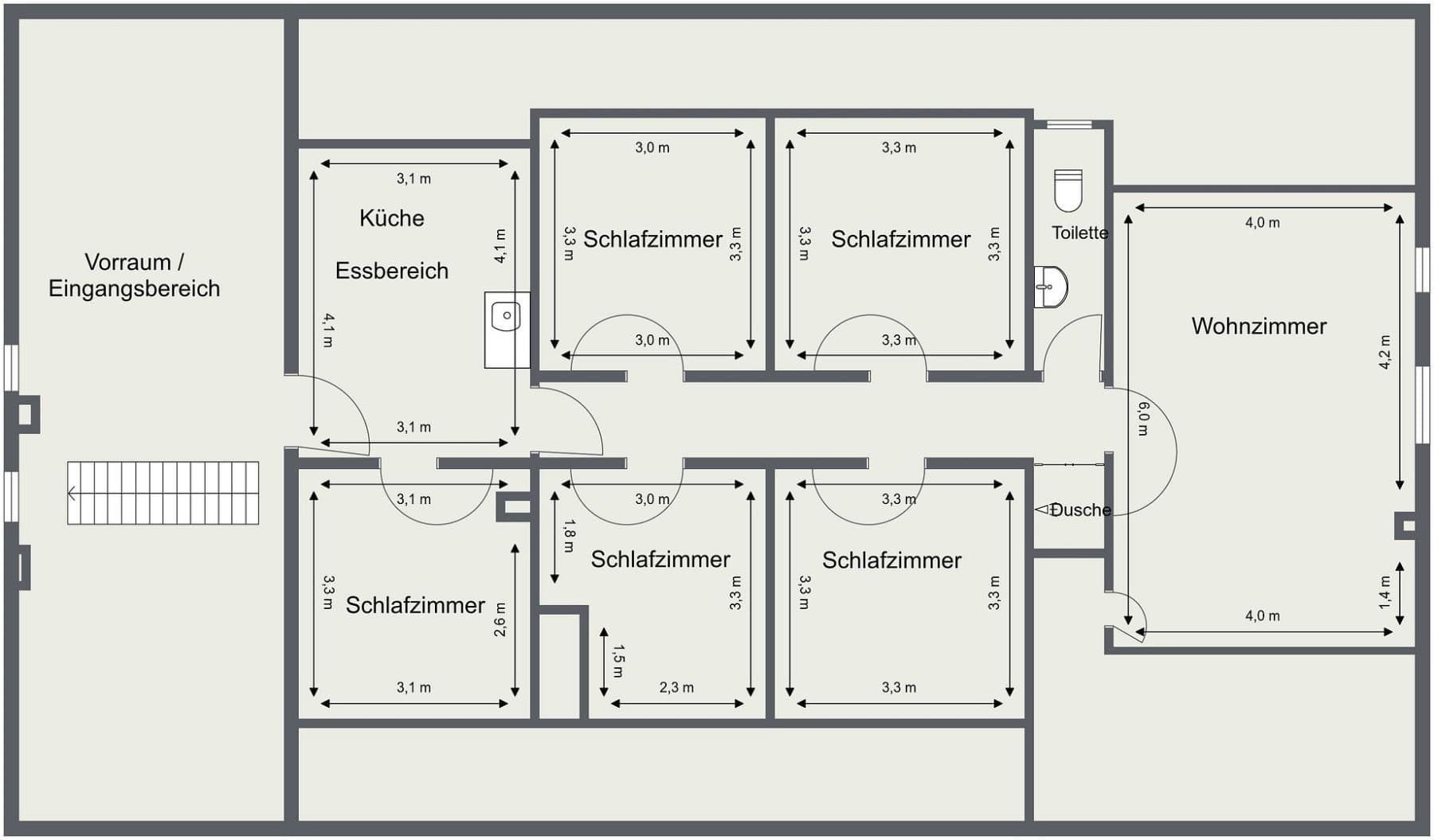 Pronájem bytu 6+1 101 m², Eckeseyer Str. 169, Hagen, Severní Porýní-Vestfálsko Pronájem bytu 6+1 101 m², Eckeseyer Str. 169, Hagen, Severní Porýní-Vestfálsko