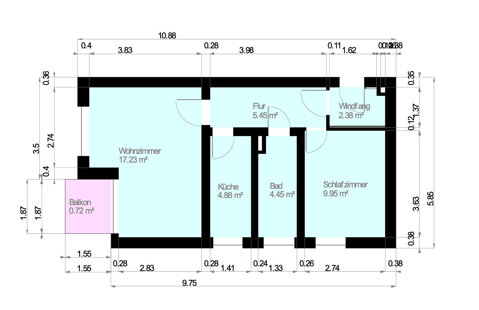 Prodej bytu 2+1 45 m², Hamburg, Hamburg Prodej bytu 2+1 45 m², Hamburg, Hamburg