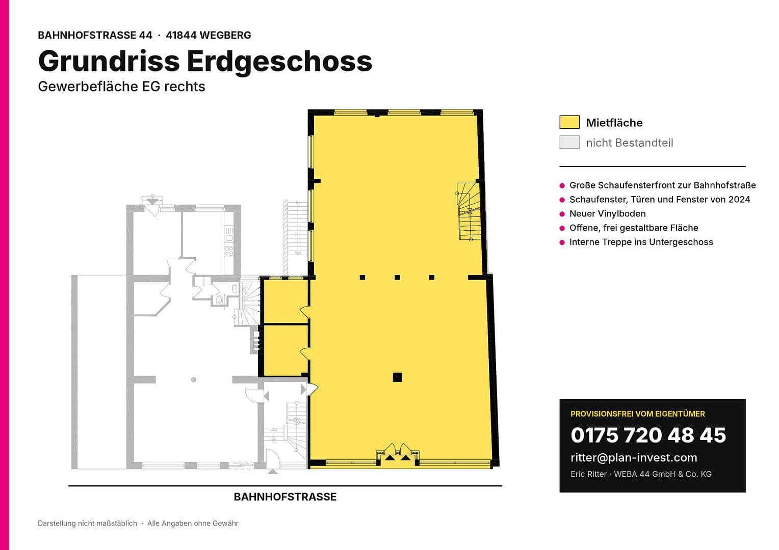 Pronájem kanceláře 320 m², Bahnhofstr. 44, Wegberg, Severní Porýní-Vestfálsko Pronájem kanceláře 320 m², Bahnhofstr. 44, Wegberg, Severní Porýní-Vestfálsko