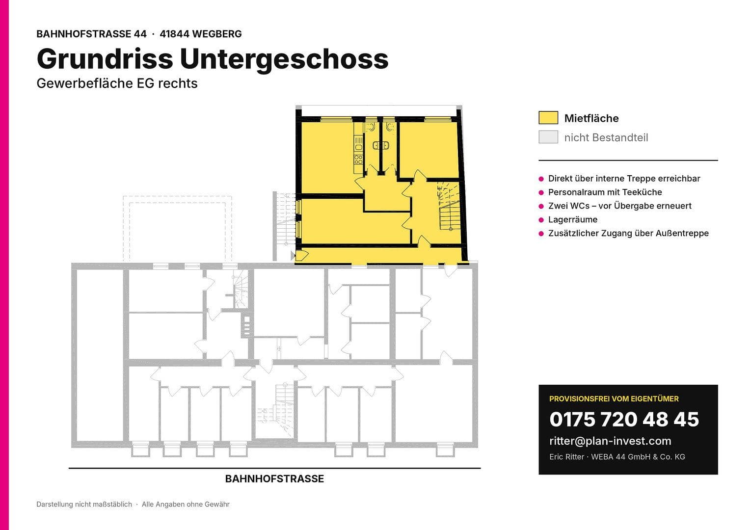 Pronájem kanceláře 320 m², Bahnhofstr. 44, Wegberg, Severní Porýní-Vestfálsko Pronájem kanceláře 320 m², Bahnhofstr. 44, Wegberg, Severní Porýní-Vestfálsko