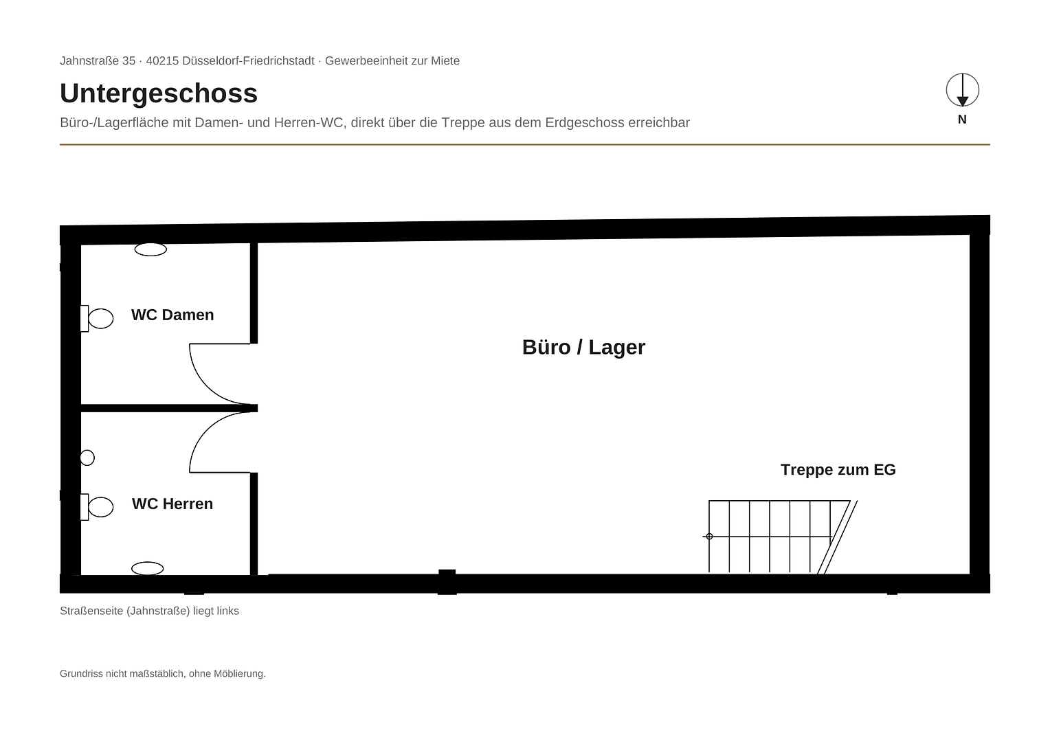 Pronájem kanceláře 231 m², Jahnstr. 35, Düsseldorf, Severní Porýní-Vestfálsko Pronájem kanceláře 231 m², Jahnstr. 35, Düsseldorf, Severní Porýní-Vestfálsko