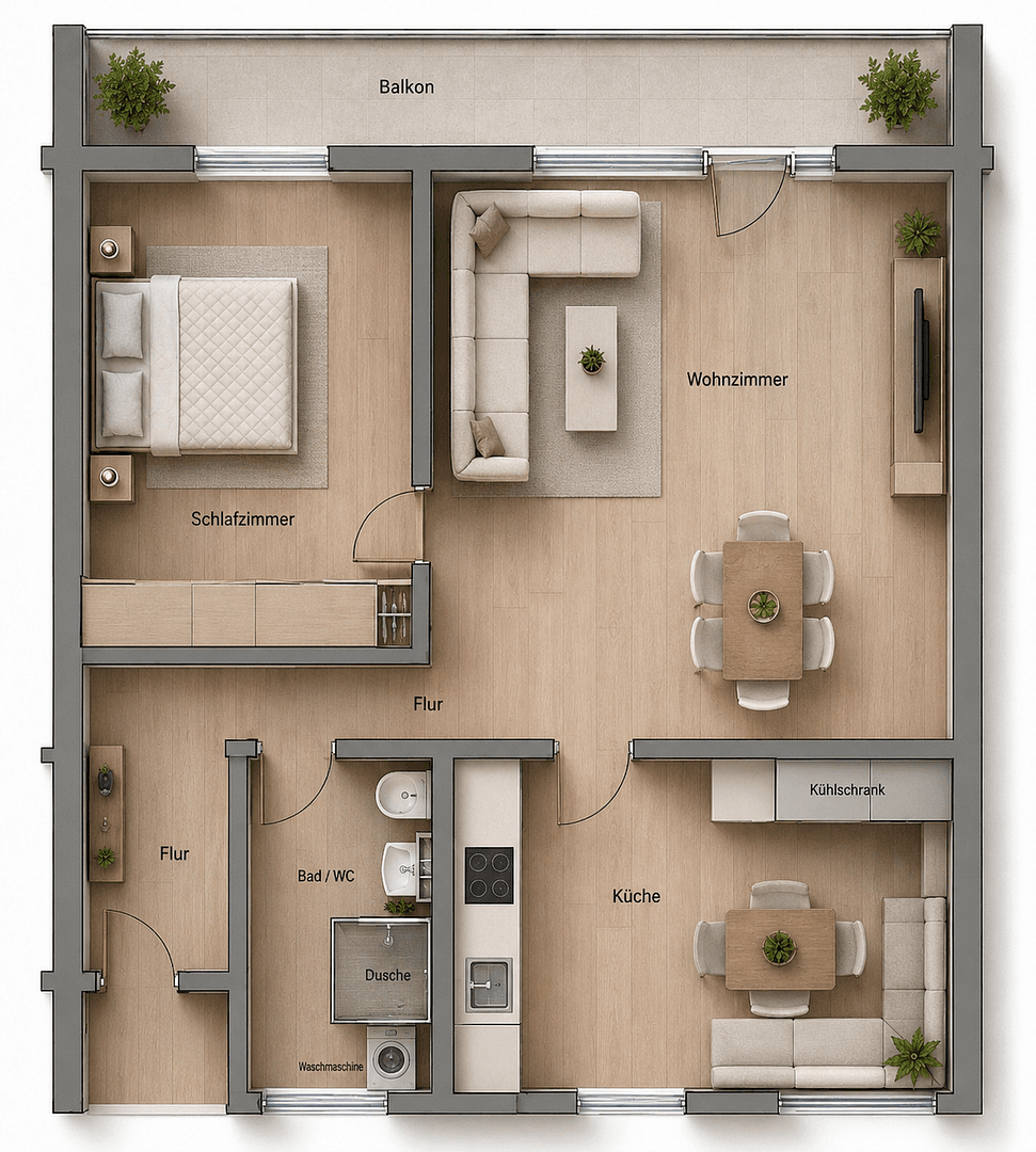 Prodej bytu 2+1 57 m², Saturnweg 21, Nürnberg, Bavorsko Prodej bytu 2+1 57 m², Saturnweg 21, Nürnberg, Bavorsko