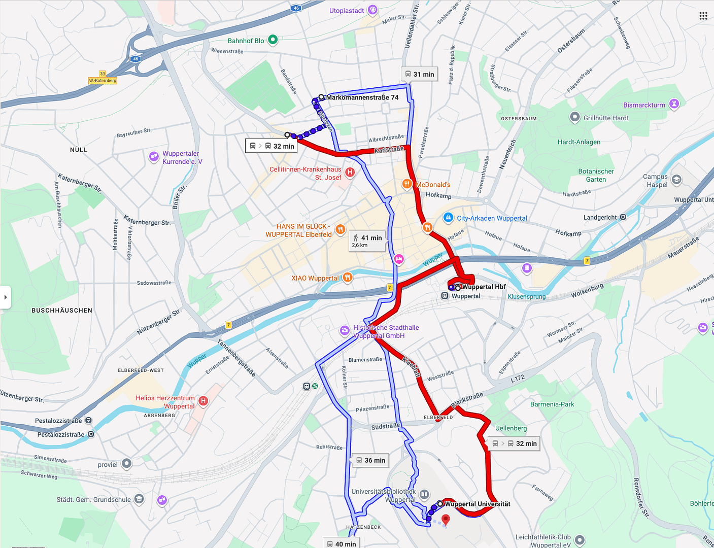 Pronájem bytu 1+1 35 m², Wuppertal, Severní Porýní-Vestfálsko Pronájem bytu 1+1 35 m², Wuppertal, Severní Porýní-Vestfálsko