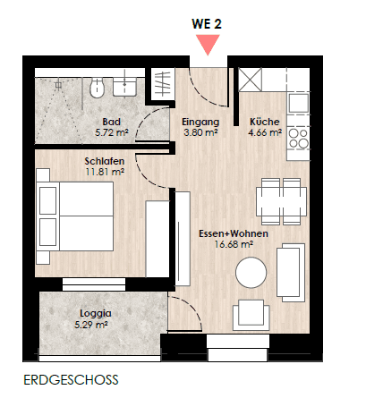 Prodej bytu 2+kk 46 m², Lünen, Severní Porýní-Vestfálsko Prodej bytu 2+kk 46 m², Lünen, Severní Porýní-Vestfálsko