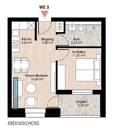 Prodej bytu 2+kk 46 m², Lünen, Severní Porýní-Vestfálsko Prodej bytu 2+kk 46 m², Lünen, Severní Porýní-Vestfálsko