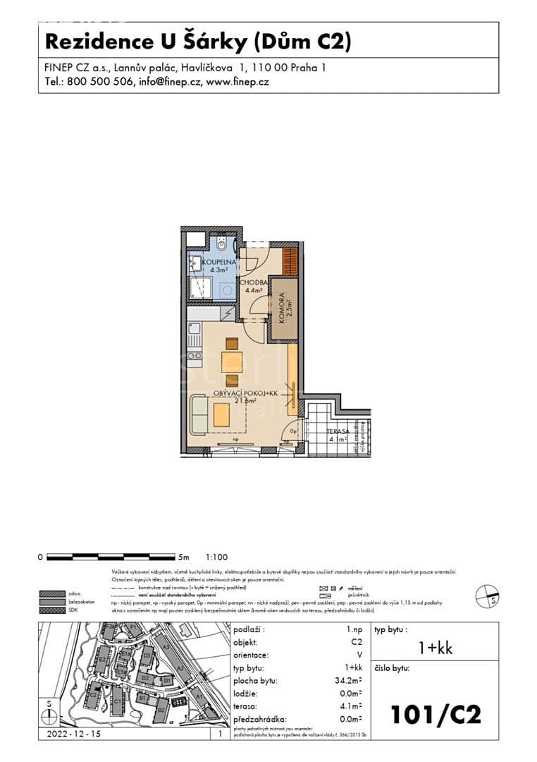 Prodej bytu 1+kk 34 m², Stočesova, Praha, Praha Prodej bytu 1+kk 34 m², Stočesova, Praha, Praha