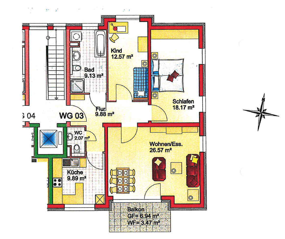 Pronájem bytu 3+1 92 m², Heidelberg, Bádensko-Württembersko Pronájem bytu 3+1 92 m², Heidelberg, Bádensko-Württembersko