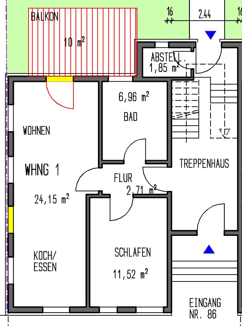 Pronájem bytu 2+1 52 m², Bad Wildbad, Bádensko-Württembersko Pronájem bytu 2+1 52 m², Bad Wildbad, Bádensko-Württembersko