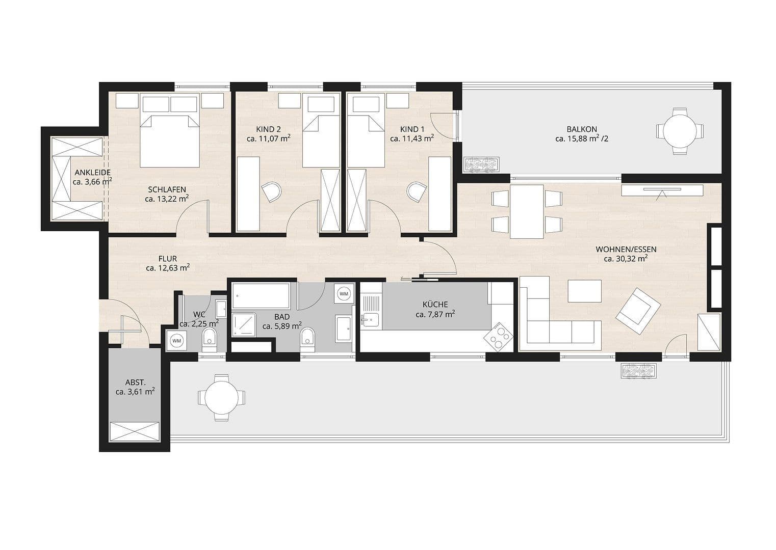 Pronájem bytu 4+1 110 m², Plattenäckerweg 6, Nürnberg, Bavorsko Pronájem bytu 4+1 110 m², Plattenäckerweg 6, Nürnberg, Bavorsko