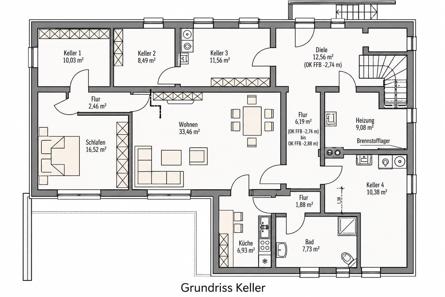 Pronájem bytu 4+1 114 m², Seebachweg 27, Erlangen, Bavorsko Pronájem bytu 4+1 114 m², Seebachweg 27, Erlangen, Bavorsko