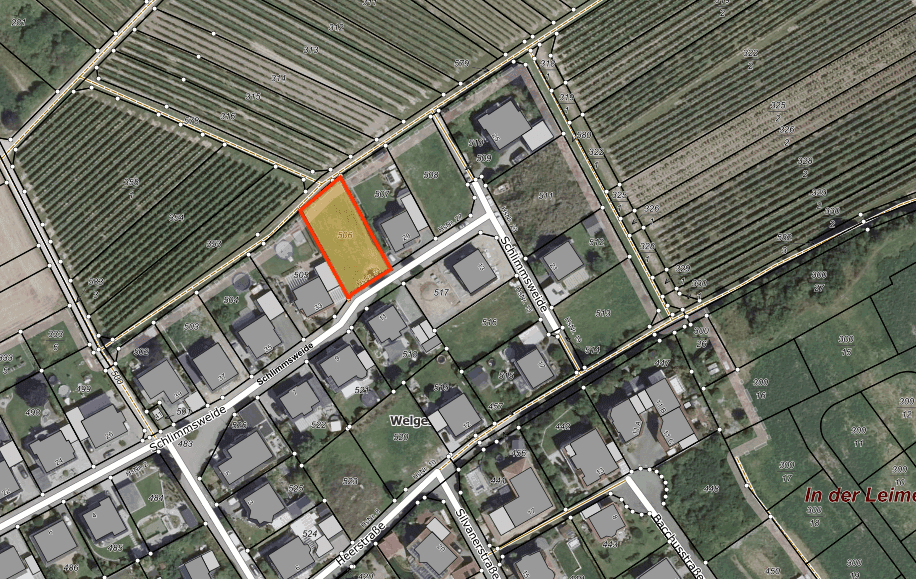 Prodej pozemku 550 m², Schlimmsweide 31, Welgesheim, Porýní-Falc Prodej pozemku 550 m², Schlimmsweide 31, Welgesheim, Porýní-Falc