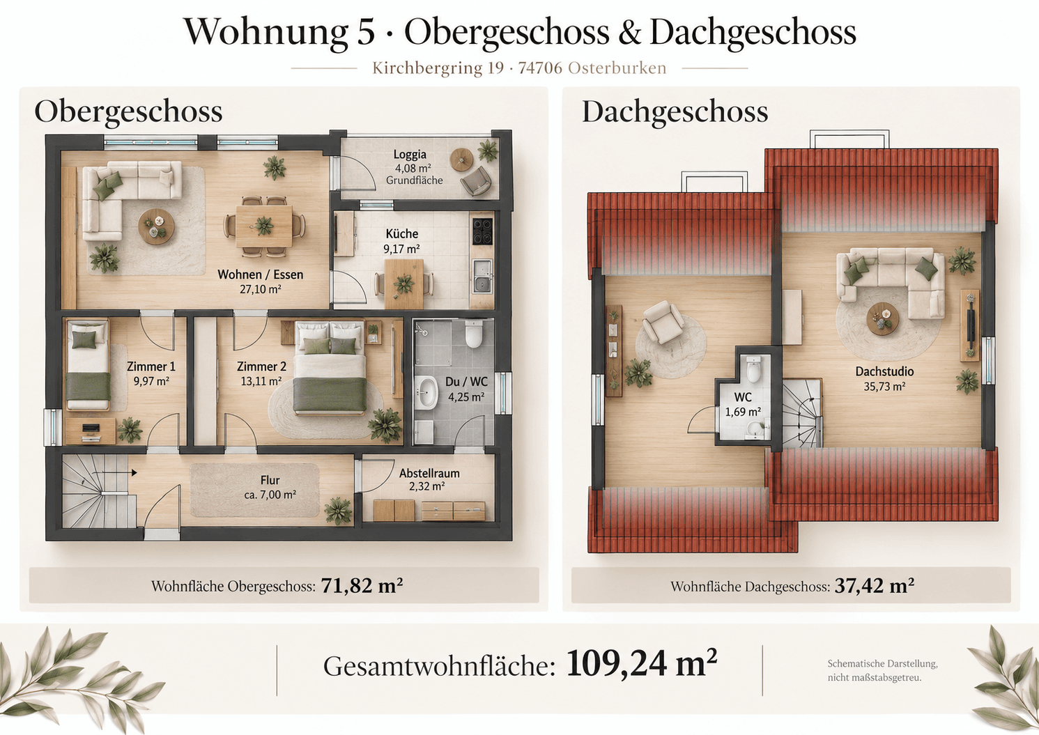 Pronájem bytu 4+kk 109 m², Osterburken, Bádensko-Württembersko Pronájem bytu 4+kk 109 m², Osterburken, Bádensko-Württembersko
