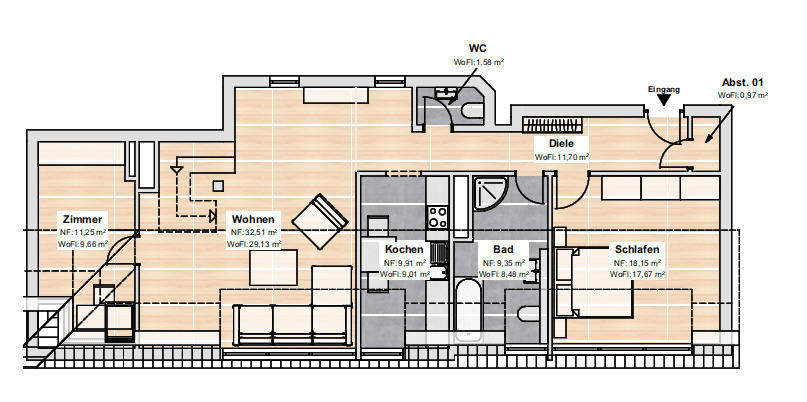 Prodej bytu 3+kk 117 m², Deidesheimer Straße 9, Berlin, Berlín Prodej bytu 3+kk 117 m², Deidesheimer Straße 9, Berlin, Berlín