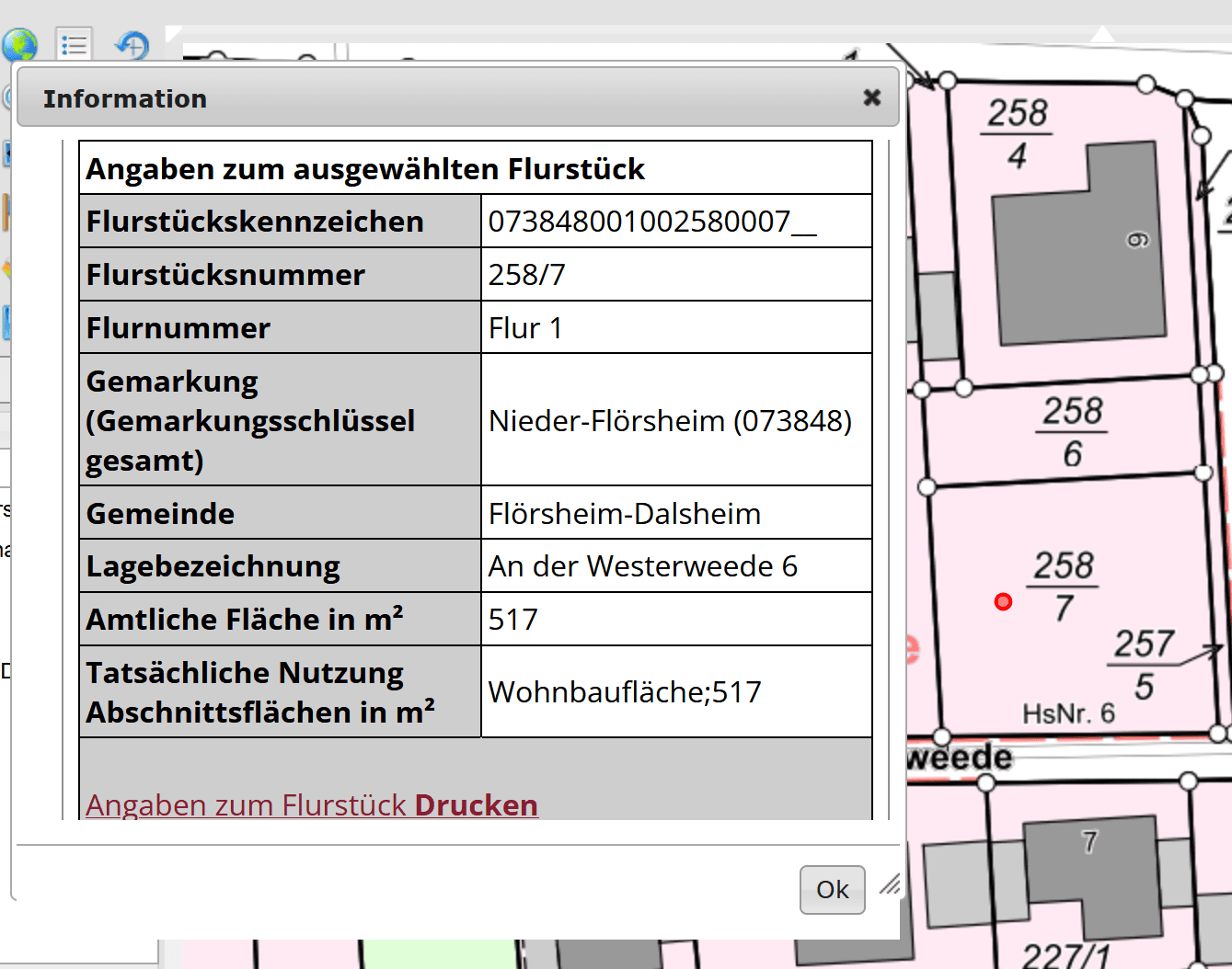 Prodej pozemku 517 m², An der Westerweede 6, Flörsheim-Dalsheim, Porýní-Falc Prodej pozemku 517 m², An der Westerweede 6, Flörsheim-Dalsheim, Porýní-Falc