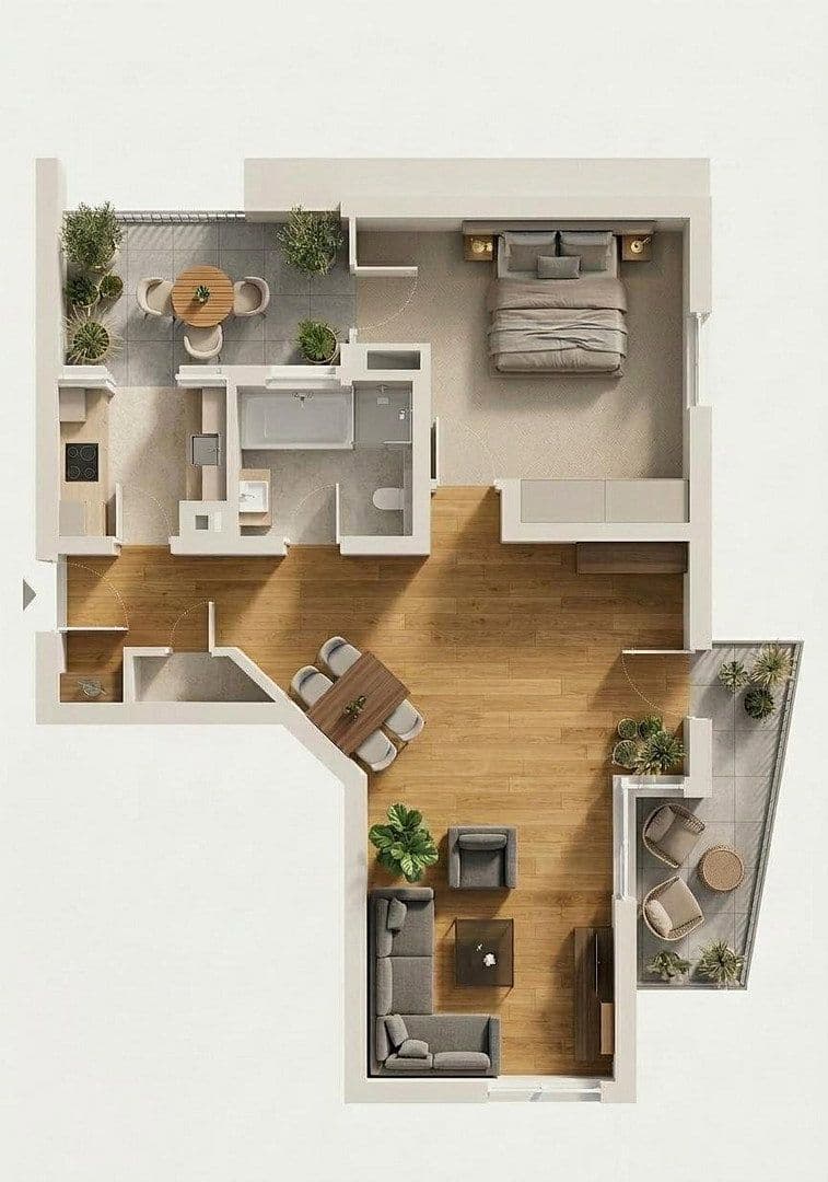 Pronájem bytu 2+1 58 m², Michelangelostraße, Künzelsau, Bádensko-Württembersko Pronájem bytu 2+1 58 m², Michelangelostraße, Künzelsau, Bádensko-Württembersko