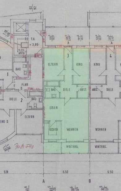 Pronájem bytu 3+1 77 m², Roonstr. 2, Bocholt, Severní Porýní-Vestfálsko Pronájem bytu 3+1 77 m², Roonstr. 2, Bocholt, Severní Porýní-Vestfálsko