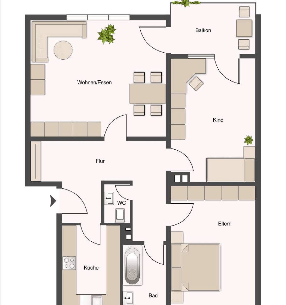 Pronájem bytu 3+1 84 m², Heilbronn, Bádensko-Württembersko Pronájem bytu 3+1 84 m², Heilbronn, Bádensko-Württembersko