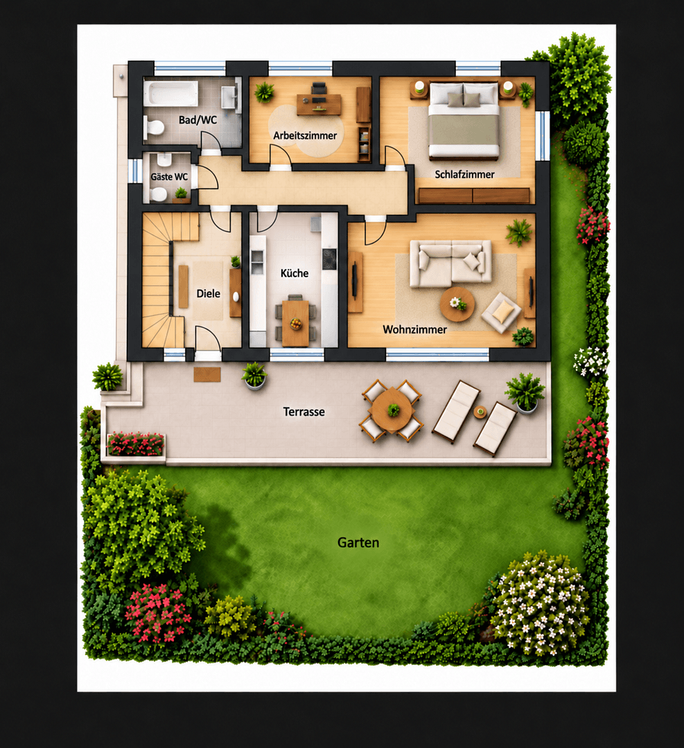 Pronájem bytu 3+1 79 m², Edling, Bavorsko Pronájem bytu 3+1 79 m², Edling, Bavorsko