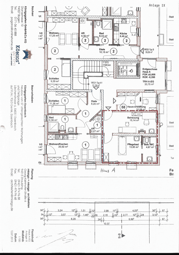 Prodej bytu 2+1 52 m², Lärchenstraße 6A, Essenbach, Bavorsko Prodej bytu 2+1 52 m², Lärchenstraße 6A, Essenbach, Bavorsko