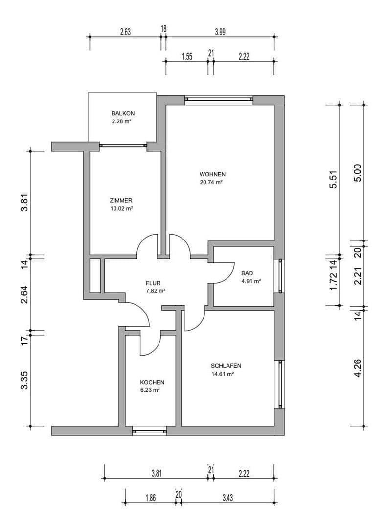 Prodej bytu 3+1 67 m², Alexanderstraße 181b, Oldenburg, Dolní Sasko Prodej bytu 3+1 67 m², Alexanderstraße 181b, Oldenburg, Dolní Sasko