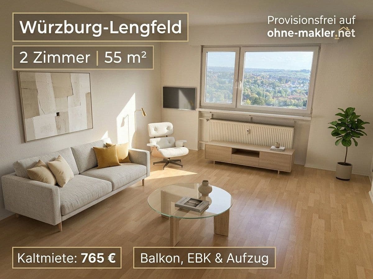 Pronájem bytu 2+1 55 m², Würzburg, Bavorsko Pronájem bytu 2+1 55 m², Würzburg, Bavorsko