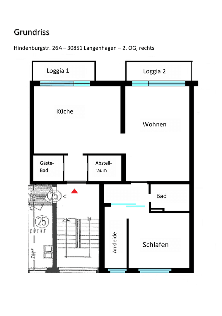 Prodej bytu 2+kk 78 m², Hindenburgsstr. 26 A, Langenhagen, Dolní Sasko Prodej bytu 2+kk 78 m², Hindenburgsstr. 26 A, Langenhagen, Dolní Sasko