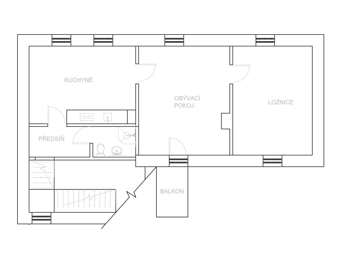 Pronájem bytu 2+1 73 m², V chaloupkách, Lety, Středočeský kraj Pronájem bytu 2+1 73 m², V chaloupkách, Lety, Středočeský kraj