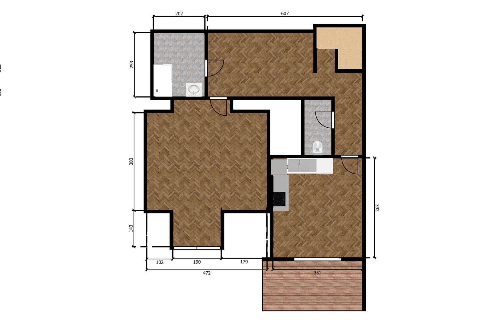 Pronájem bytu 2+kk 65 m², 5. května, Praha, Praha Pronájem bytu 2+kk 65 m², 5. května, Praha, Praha