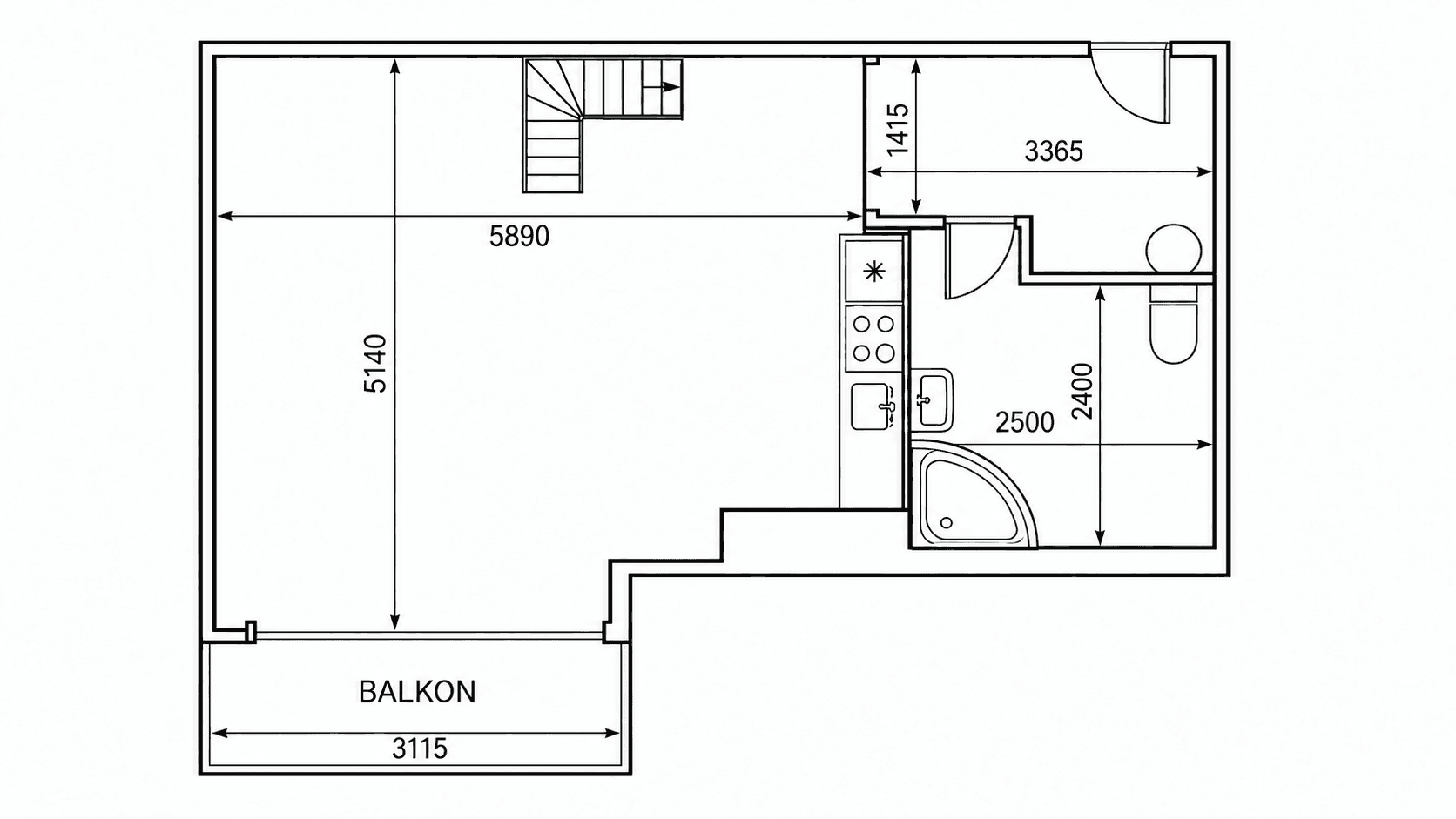 Pronájem bytu 1+kk 50 m², Jabloňová, Praha, Praha Pronájem bytu 1+kk 50 m², Jabloňová, Praha, Praha