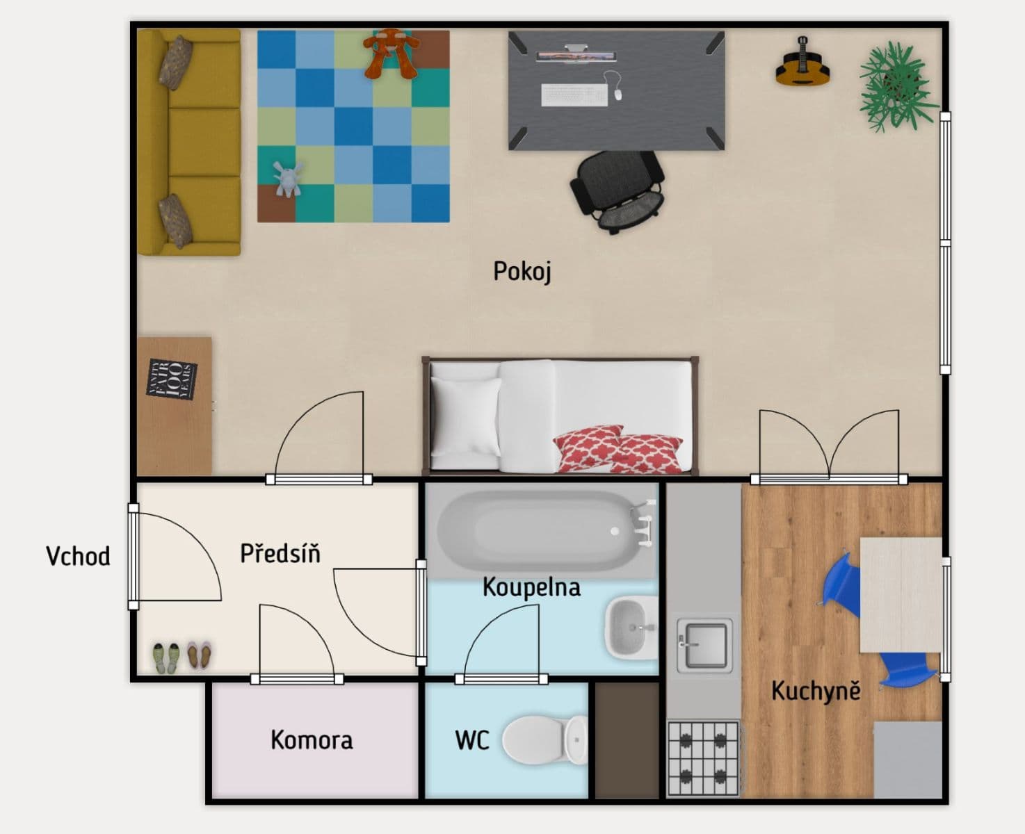 Pronájem bytu 1+1 39 m², Klánova, Praha, Praha Pronájem bytu 1+1 39 m², Klánova, Praha, Praha