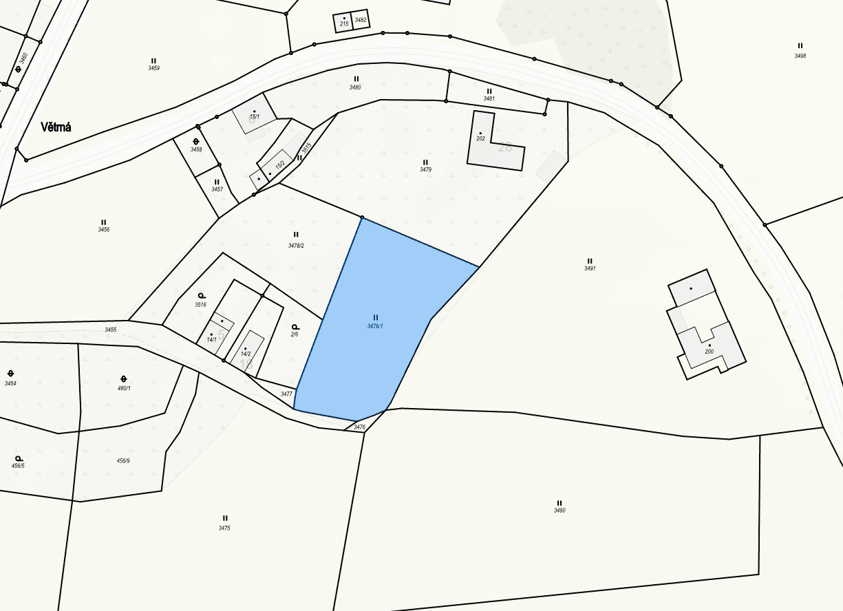 Prodej pozemku 2.589 m², Malšín, Jihočeský kraj Prodej pozemku 2.589 m², Malšín, Jihočeský kraj