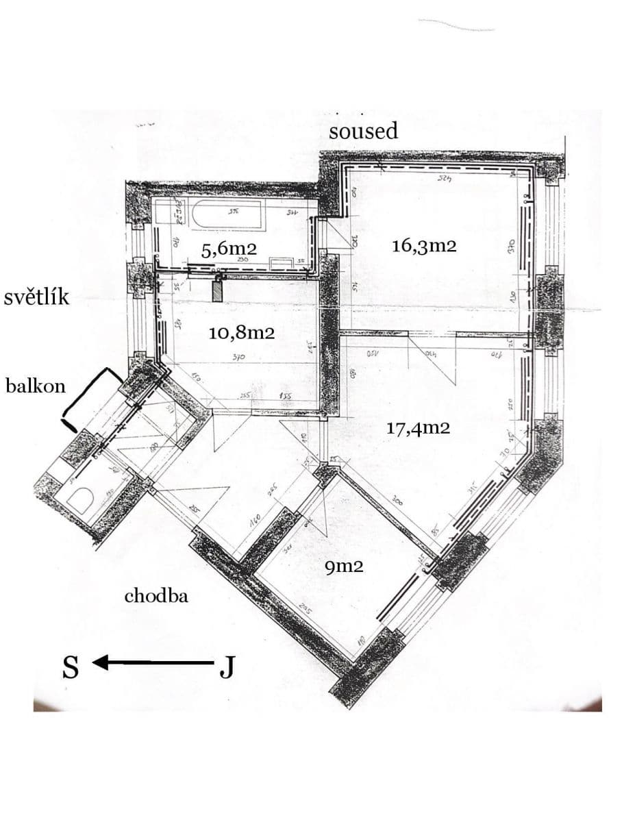 Pronájem bytu 3+1 69 m², Podolská, Praha, Praha Pronájem bytu 3+1 69 m², Podolská, Praha, Praha