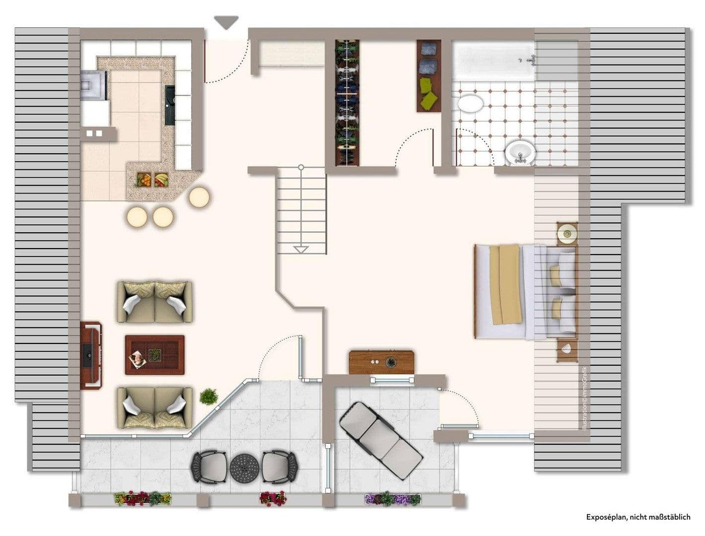Pronájem bytu 2+1 70 m², Karlsruhe-Grötzingen, Bádensko-Württembersko Pronájem bytu 2+1 70 m², Karlsruhe-Grötzingen, Bádensko-Württembersko