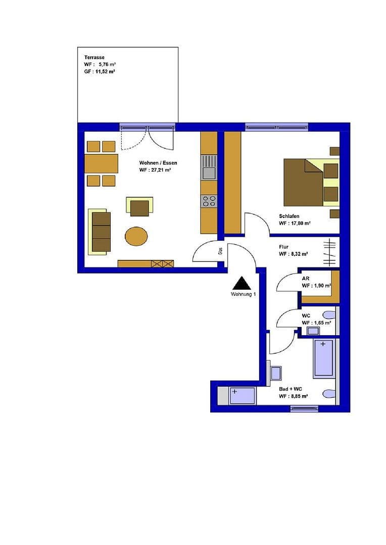 Pronájem bytu 2+1 74 m², Troisdorf, Severní Porýní-Vestfálsko Pronájem bytu 2+1 74 m², Troisdorf, Severní Porýní-Vestfálsko
