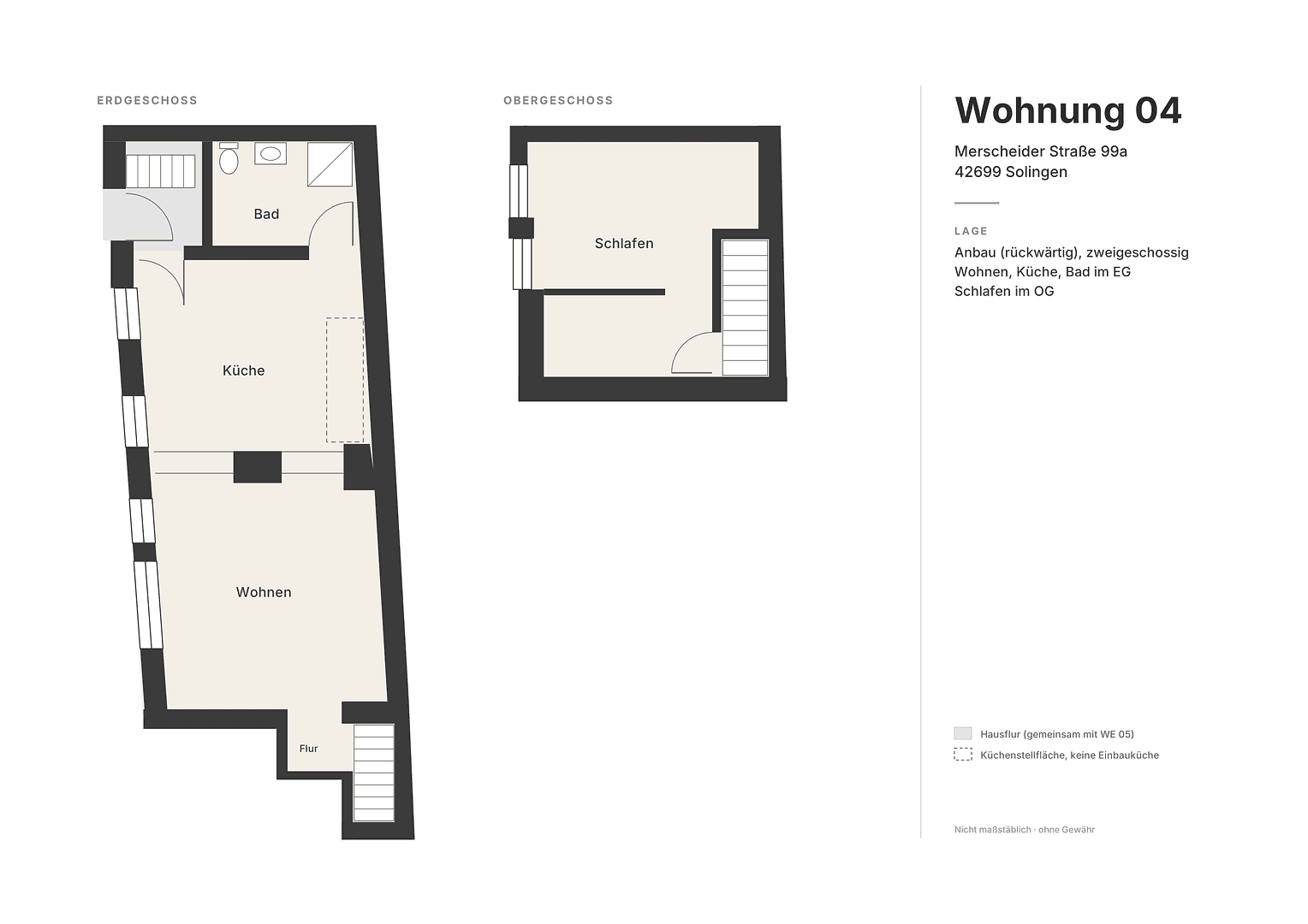 Pronájem bytu 2+1 58 m², Merscheider Straße 99a, Solingen, Severní Porýní-Vestfálsko Pronájem bytu 2+1 58 m², Merscheider Straße 99a, Solingen, Severní Porýní-Vestfálsko