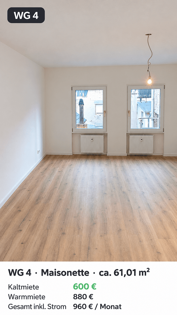 Pronájem bytu 2+1 50 m², Andernach, Porýní-Falc Pronájem bytu 2+1 50 m², Andernach, Porýní-Falc