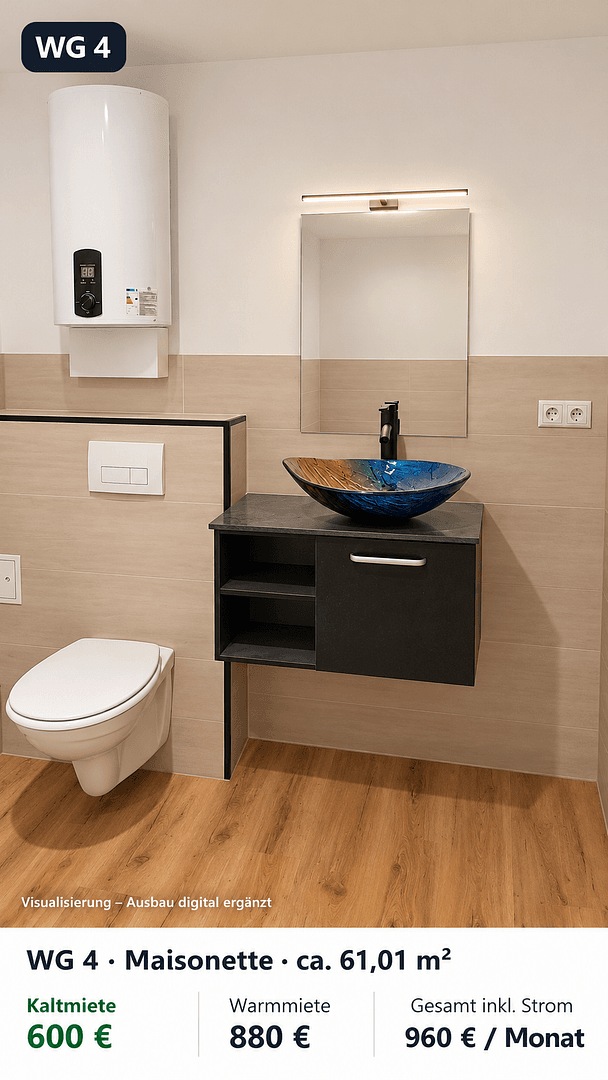 Pronájem bytu 2+1 50 m², Andernach, Porýní-Falc Pronájem bytu 2+1 50 m², Andernach, Porýní-Falc